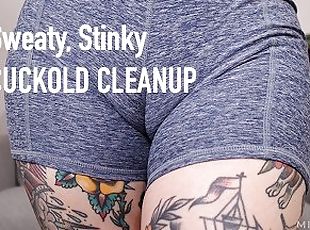 Sweaty, Stinky Cuckold Cleanup