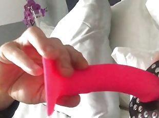 Long milking with gag and cum swallowing