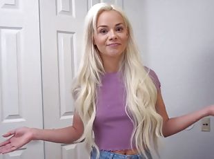 cute teen Elsa Jean interracial POV