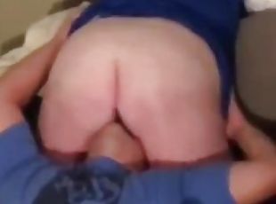 My ass gets grabbed & plump pussy expertly eaten makes me moan MMM My noises always get him hard