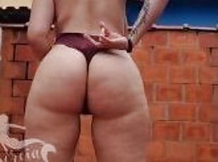 buntut, amateur, orang-latina, brazil, punggung-butt, rambut-perang, realiti, tatu