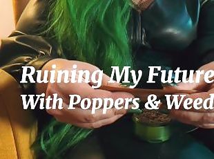 Ruining My Future With Gooning And Weed (FULL, femme-focused JOI)