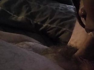 Black GF Gives Great BJ - Amateur Interracial Blowjob