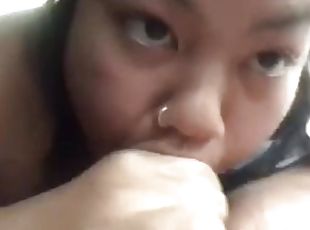 Cute Bbw Filipina cum in mouth swallows and doesn’t stop