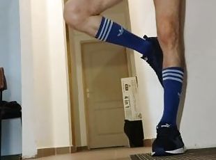 My skinny legs with socks and shoes