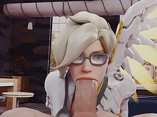 MERCY EXTREME DEEPTHROAT (TRY NOT TO CUM WITH TASTY DEEP BLOWJOB, DEEP BLOWJOB, INTENSE BLOWJOB, HENTAI 4K) by SaveAss