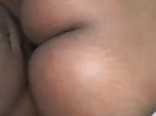 Bubble But Ebony Slut  Cumming on Daddy