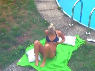 Busty blonde gets slammed and jizzed on