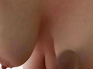 Wifes big tits on my dick 2