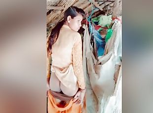 Exclusive- Cute Desi Village Girl Showing Her Pussy And Ass
