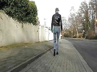 pissing in my jeans on the street