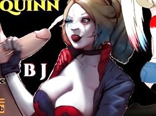 Harley Quinn BLOWJOB CUM SWALLOW deepthroat Hentai give head cum blast DC Batman Suicide Squad Anime