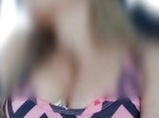 masturbation, orgasme, public, chatte-pussy, amateur, milf, voiture, sexe-habillé