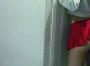 COMPILATION - CUMSHOT IN RED PANTIES