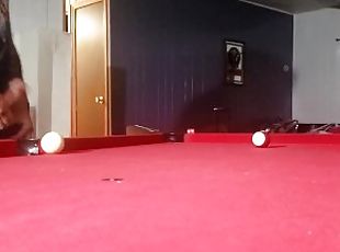 Playing pool with my dick