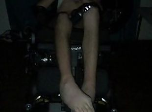 Watch My Leg Spasms During an Intense Orgasm In My Wheelchair