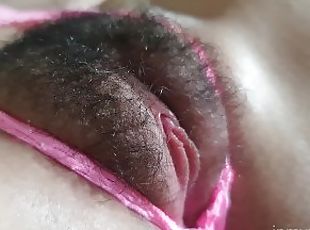 My puffy pussy mound and throbbing clit during orgasm close up