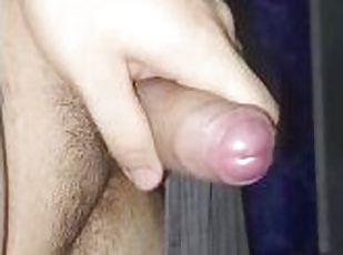 Horny dick cum in hand