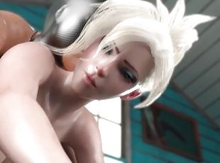 Mercy - Overwatch - Threesome - White