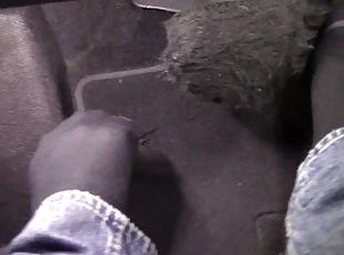 driving my rental car barefoot