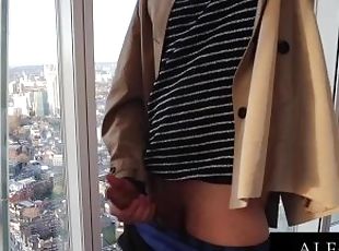 Hunk business man Shard London 9 inch cock