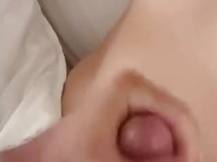 Surprise cumshot  on young tits
