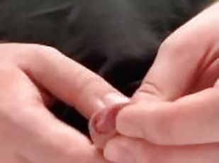 Very long foreskin - Sweet Cumshot