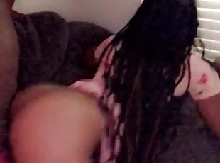 Backshot slut for daddy all this cream on his pipe ebony girl vs Jamaican