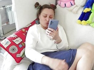 suurtiss, vene, suhuvõtmine, milf, emme, pov, blond, naturaalne, ema, tissid