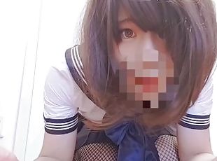 Asian school girl had a horny day