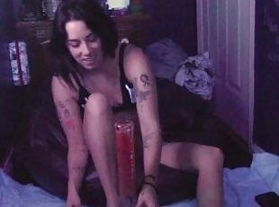 Welcome to Stoner Babe: A Tattoed Sub takes Fat Tokes, Fucks Myself and practices SLAVE Training