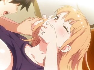 Busty anime redhead girl porn video