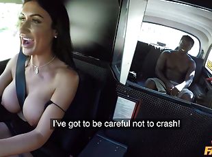 Female Fake Taxi - Horny Driver Hungry For Black Cock 1 - Freddy Gong