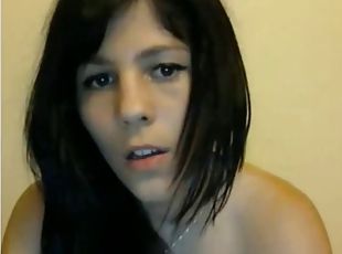 Skinny girl masturbates for bf on cam