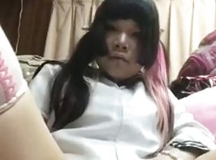 Asian periscope flashes pussy and titties. very sexy