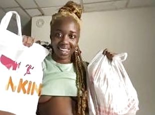 MUKBANG!!! EATING DUNKIN DONUTS X SEAFOOD CORN GARLIC BREAD ALFREDO PASTA & CAJUN POTATOES