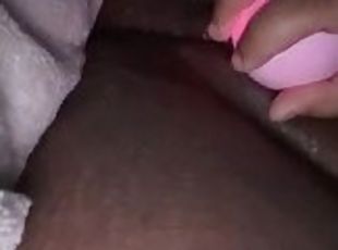 Ebony solo masturbation