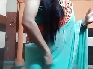 Indian crossdresser shreya bhabhi on Bollywood song