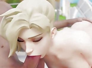 Mercy Sucking Cock On The Beach