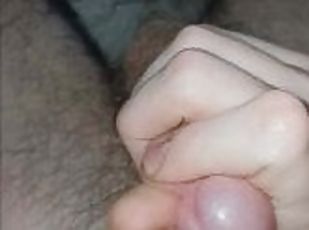 Hairy young guy cumshot