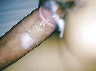 Wet tight pussy Daddys Girl being fucked by huge dick and creampied