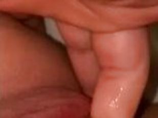 Pussy play teasing with just one finger very tight and wet ????????