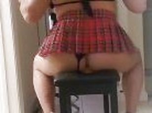 Crossdresser Linda riding her dildo like a sissy and moaning like a sissy slut! ??????