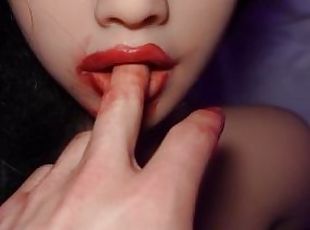 Messy Mouth Play Turns Into Throat Fucking