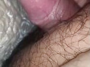 Small uncut dick cums twice!