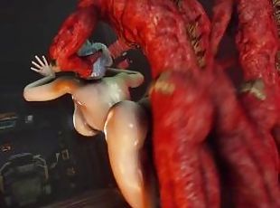 Hard monsters fucks girls in anals and cum, 3d rough horror porno