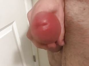 Showing off Big fat cock after pumping