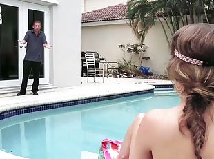 Petite kimmy granger got caught and fucked by neighbor