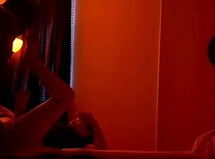 Sexy Asian babe quietly does 69 in Asian massage parlor