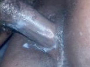 Cheating Creamy Ebony Taking SideShots While Boyfriend At Work